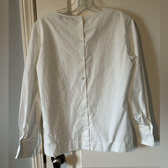 & other stories white blouse buttons in the back - Picture 4 of 4